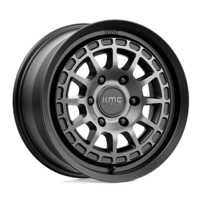 KMC KM719 Canyon 17x8" 6x139.7 ET35, Satin Black, Gray Tint