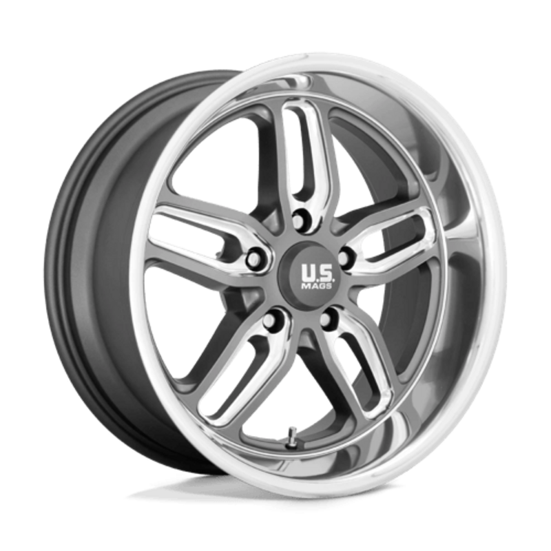 US Mag U129 CTen 18x8" 5x120.65 ET01, Matte Gunmetal Milled