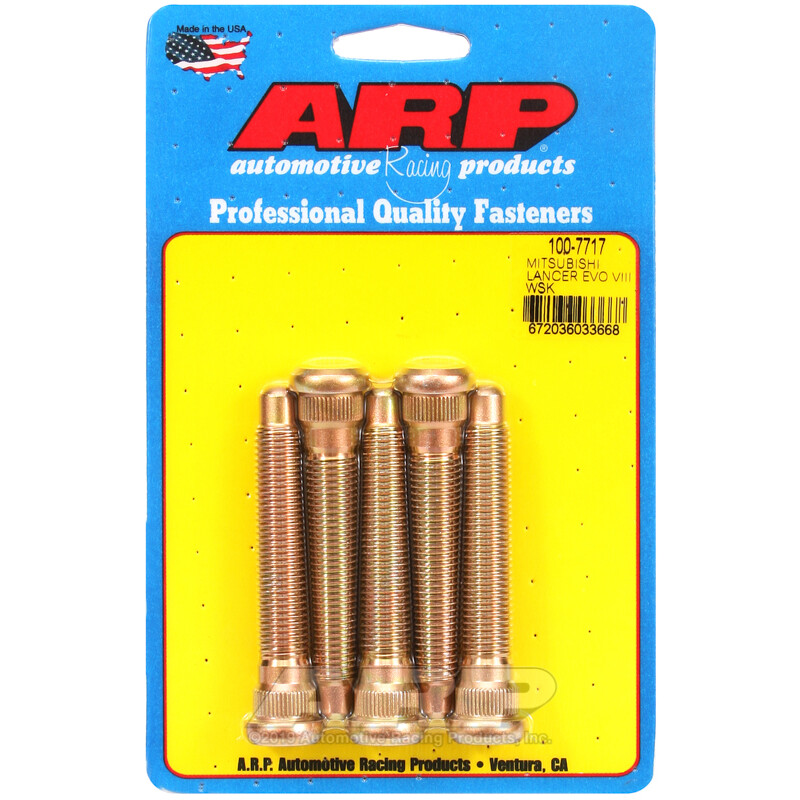 Set of 5 Reinforced Wheel Studs for Mitsubishi Lancer Evo 8 (M12x1.50, Length 76 mm)