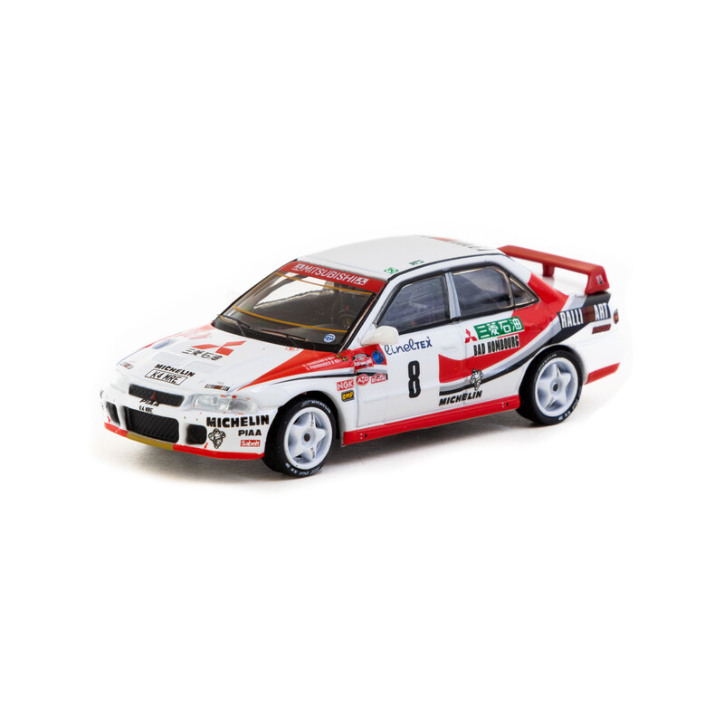 Tarmac Works 1/64 - Mitsubishi Lancer Evolution | Rally of Monte-Carlo 1993