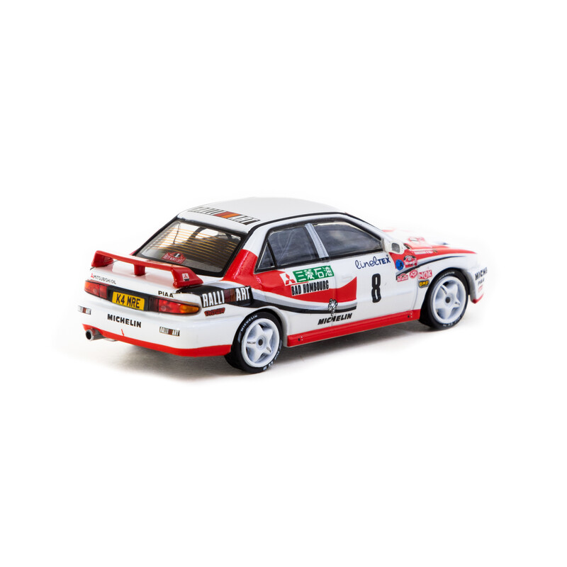 Tarmac Works 1/64 - Mitsubishi Lancer Evolution | Rally of Monte-Carlo 1993