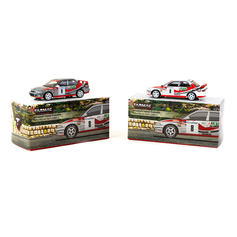 Tarmac Works 1/64 - Mitsubishi Lancer Evolution | Rally of Monte-Carlo 1993
