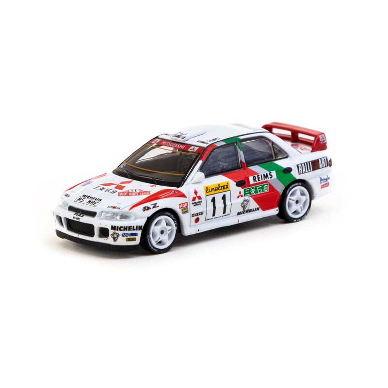Tarmac Works 1/64 - Mitsubishi Lancer Evolution II | Rally of Monte-Carlo 1995