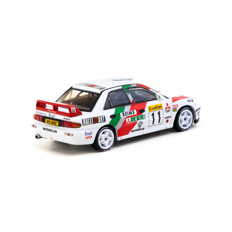 Tarmac Works 1/64 - Mitsubishi Lancer Evolution II | Rally of Monte-Carlo 1995