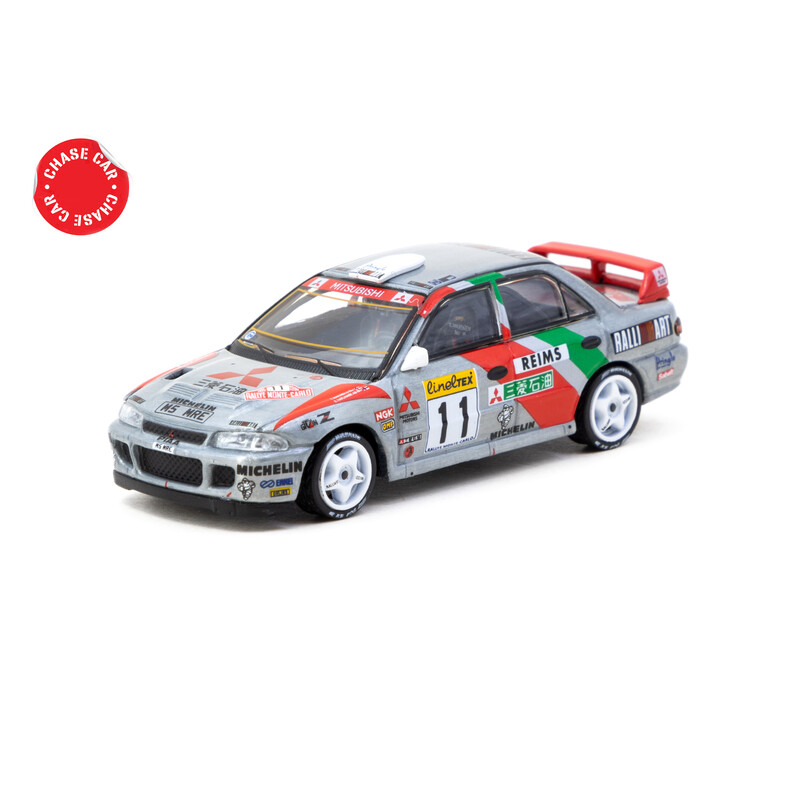 Tarmac Works 1/64 - Mitsubishi Lancer Evolution II | Rally of Monte-Carlo 1995