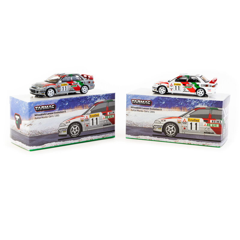Tarmac Works 1/64 - Mitsubishi Lancer Evolution II | Rally of Monte-Carlo 1995