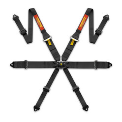 Momo Pro Driver 6 Points 3"+2" Harness (FIA, Hans) - Black