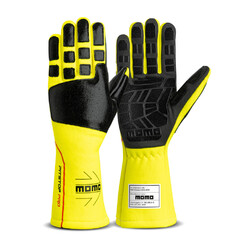 Momo Pit Stop Pro Mechanics Gloves, Yellow (FIA)
