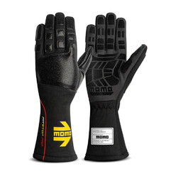 Momo Pit Stop Pro Mechanics Gloves, Black (FIA)