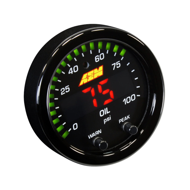AEM X-Series Oil Pressure Gauge - 7 bar