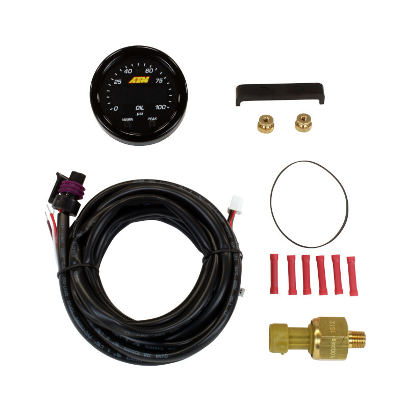 AEM X-Series Oil Pressure Gauge - 7 bar