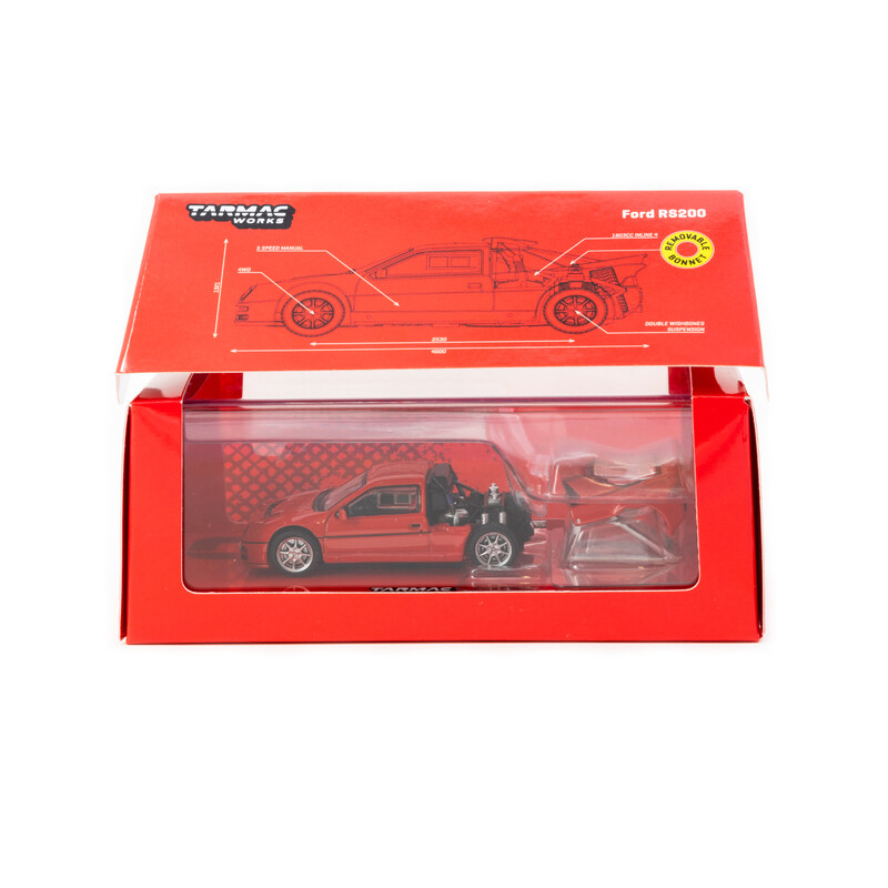Tarmac Works 1/64 - Ford RS200 | Red