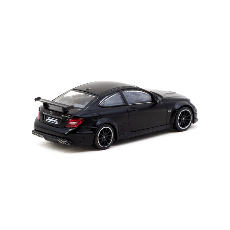 Tarmac Works 1/64 - Mercedes-Benz C 63 AMG Coupé Black Series, Matte Black