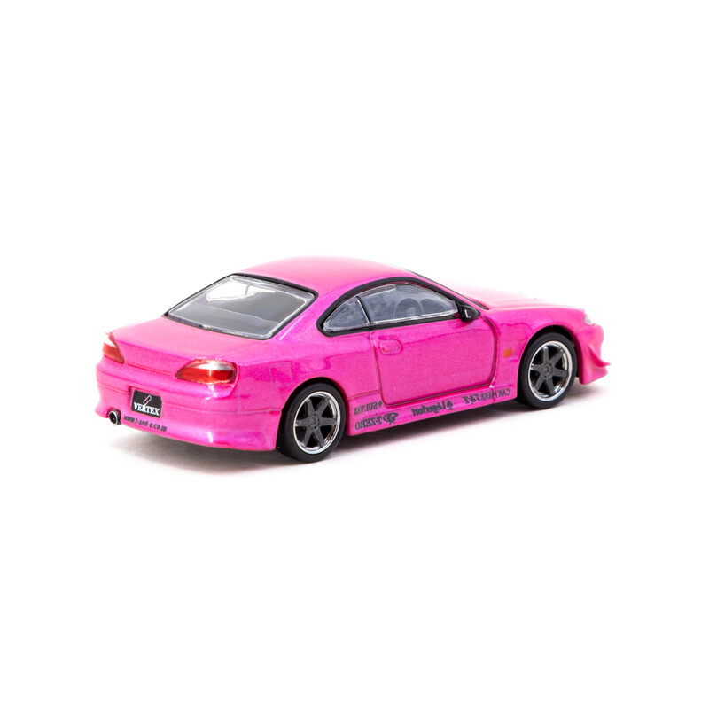 Tarmac Works 1/64 - VERTEX Nissan Silvia (S15), Pink Metallic