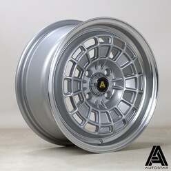 Autostar Roulette 15x7" 4x108 ET35, Silver, Polished Lip