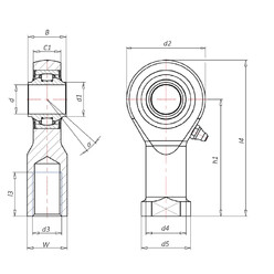 Askubal Motorsport 440 Series Rod Ends, Female, Standard Thread