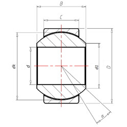 Askubal Motorsport 575 Series Spherical Plain Bearings, Reinforced, V-Groove, UNF Thread
