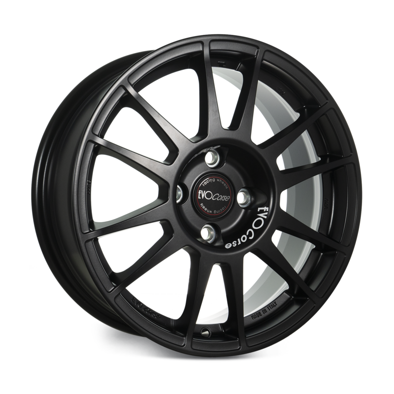 Evo Corse SanremoCorse 16x6.5" 4x100 ET31, Matt Black (Renault Clio Rally 5)