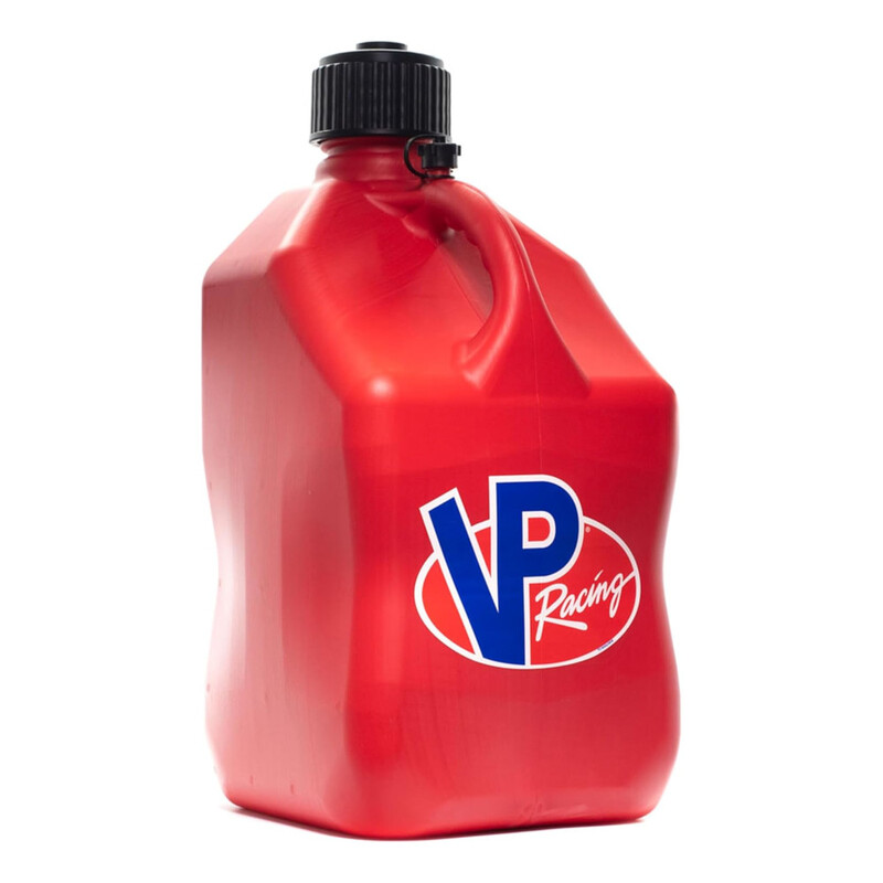 VP Racing 20L (5.5 Gal) Square Motorsport Fuel Jug Red + Deluxe Filler Hose