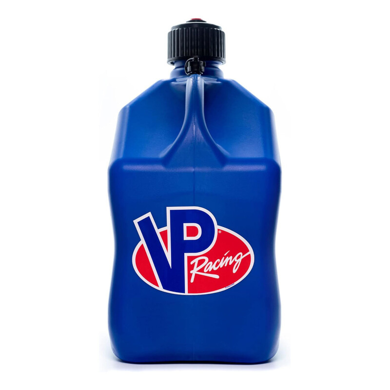 VP Racing 20L (5.5 Gal) Square Motorsport Fuel Jug Blue + Deluxe Filler Hose