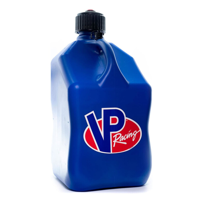 VP Racing 20L (5.5 Gal) Square Motorsport Fuel Jug Blue + Deluxe Filler Hose