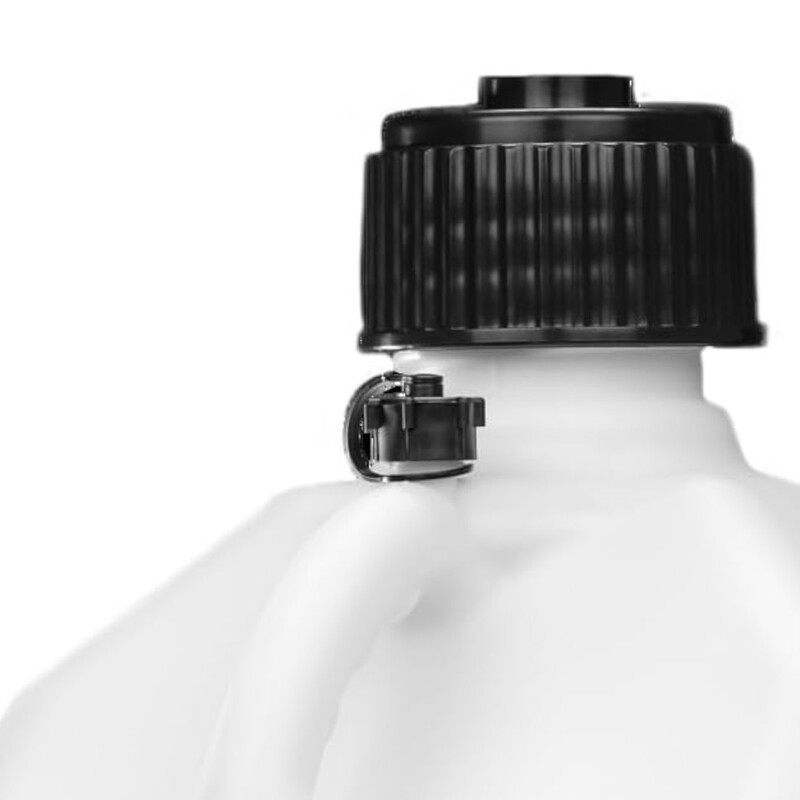 VP Racing 11L (3 Gal) Square Motorsport Fuel Jug White + Deluxe Filler Hose