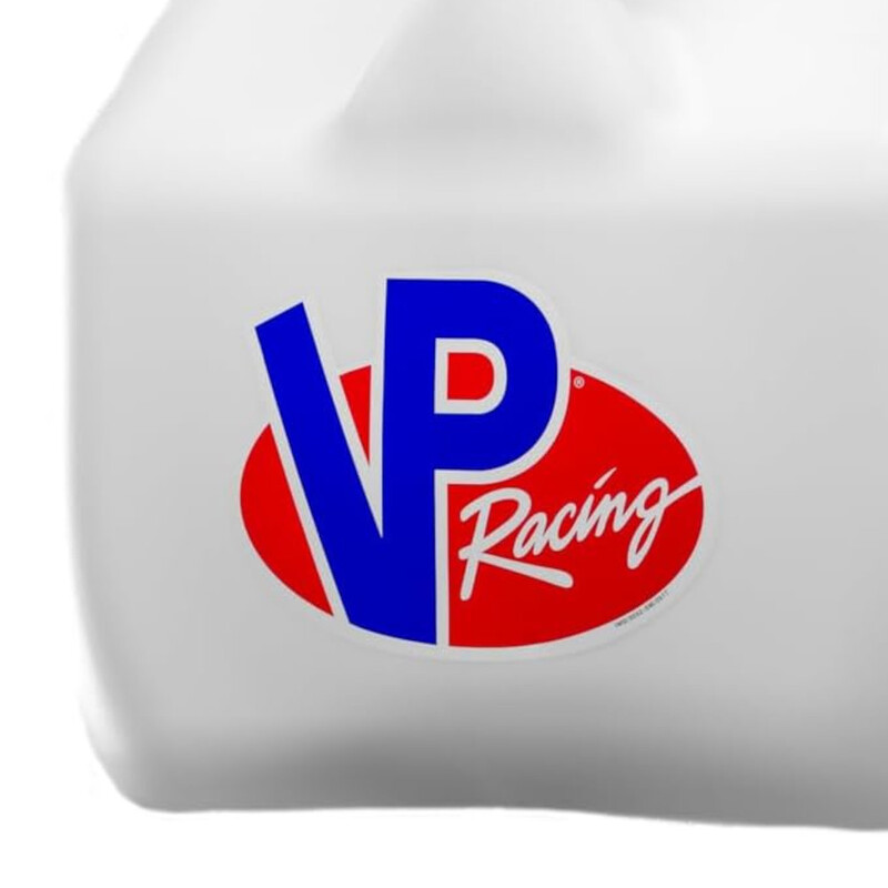 VP Racing 11L (3 Gal) Square Motorsport Fuel Jug White + Deluxe Filler Hose