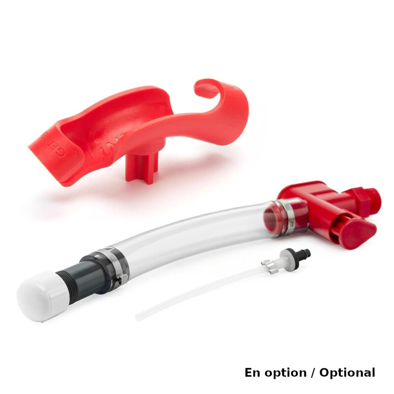 VP Racing 11L (3 Gal) Square Motorsport Fuel Jug Red + Deluxe Filler Hose