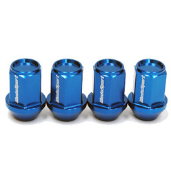 WedsSport M12x1.5 Forged Aluminium Blue Wheel Nuts (Set of 4)