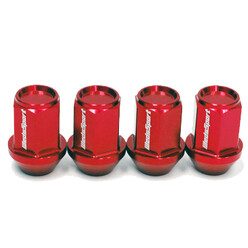 WedsSport M12x1.5 Forged Aluminium Red Wheel Nuts (Set of 4)