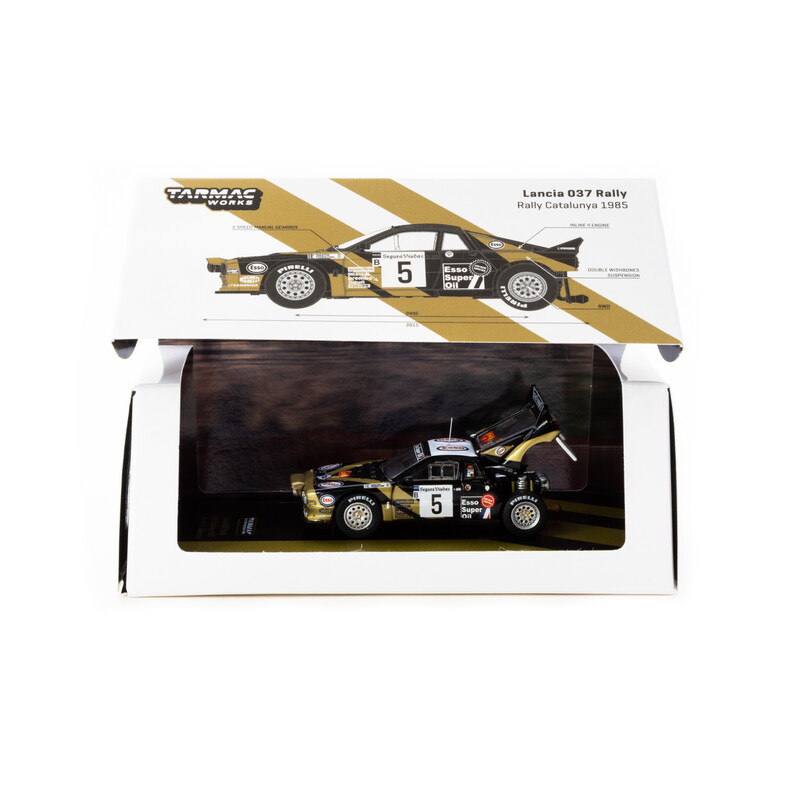 Tarmac Works 1/64 - Lancia 037 Rally - Rally Catalunya 1985 | F. Tabaton / L. Tedeschini