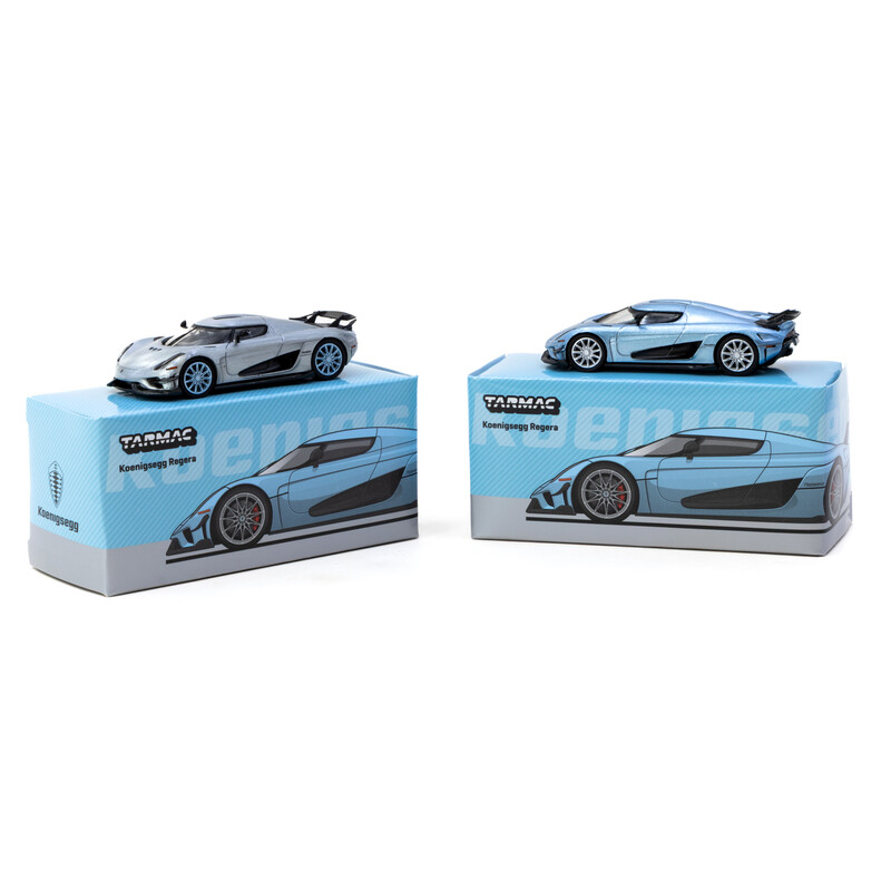 Tarmac Works 1/64 - Koenigsegg Regera - Light Blue Metallic