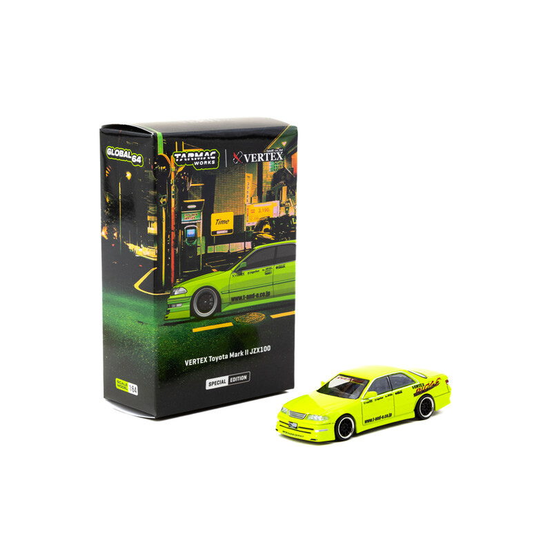Tarmac Works 1/64 - Toyota Mark II JZX100 Vertex, Light Green