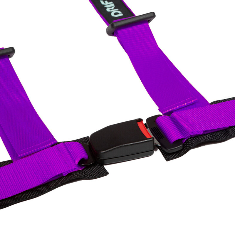 DriftShop 4 Point Harness 2" - Purple - Road Approved