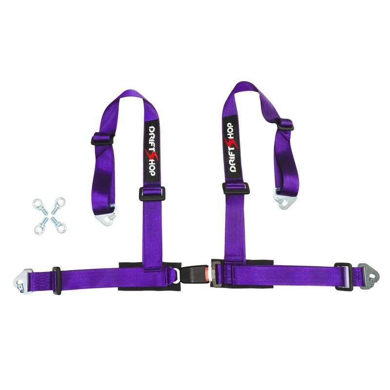 DriftShop 4 Point Harness 2" - Purple - Road Approved