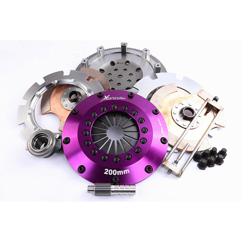 Xtreme Uprated Clutch, 200mm Twin-Plate Ceramic + Flywheel for Mitsubishi Lancer Evo 6 (VI)