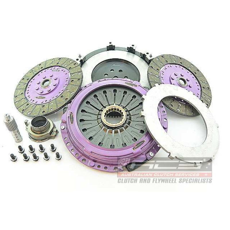 Xtreme Uprated Clutch, Twin-Plate Organic + Flywheel for Mitsubishi Lancer Evo 8 (VIII)