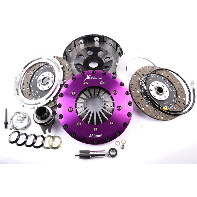 Xtreme Uprated Clutch, Twin-Plate Organic + Flywheel for Toyota Supra MK3 3.0 Turbo (MA70)