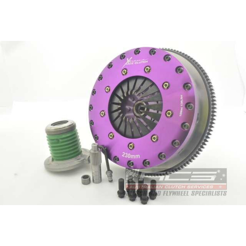 Xtreme Uprated Clutch, Twin-Plate Ceramic + Flywheel for Ford Mustang 2.3 EcoBoost