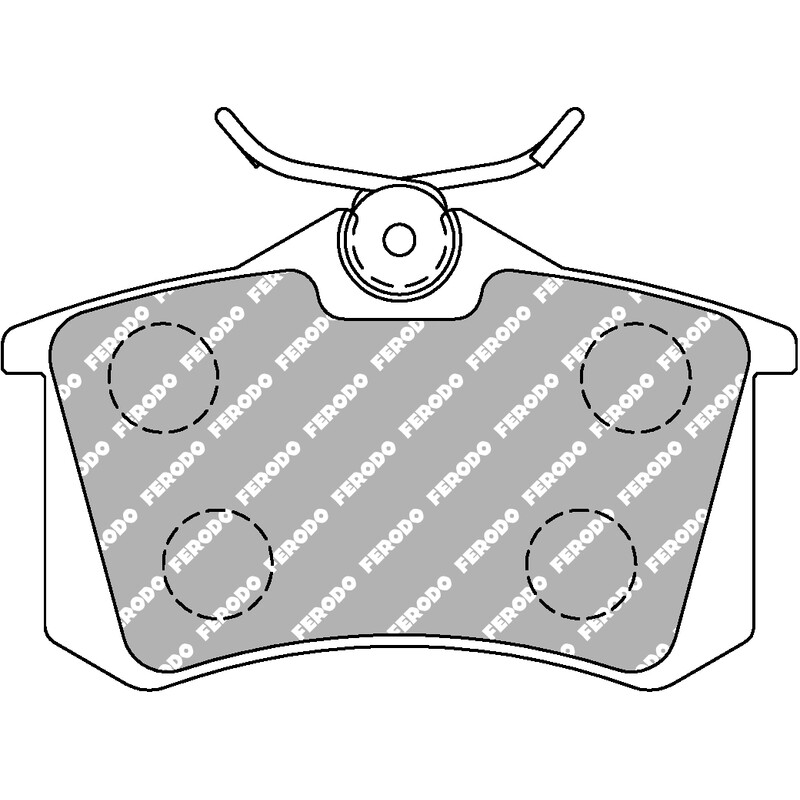 Ferodo DS Performance Rear Brake Pads for Peugeot Partner (1996+)