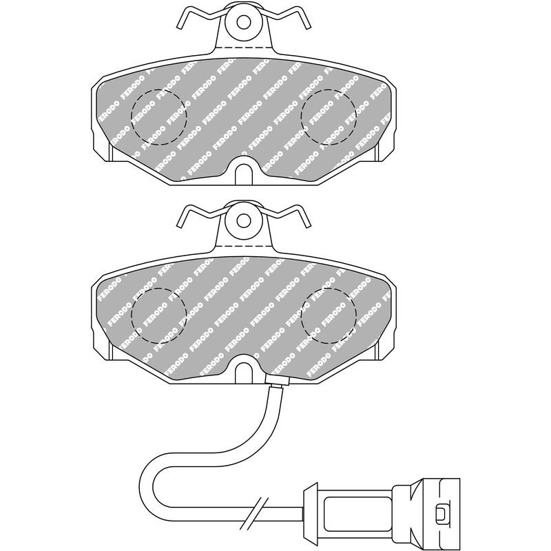Ferodo DS2500 Rear Brake Pads for Ford Granada (85-94)