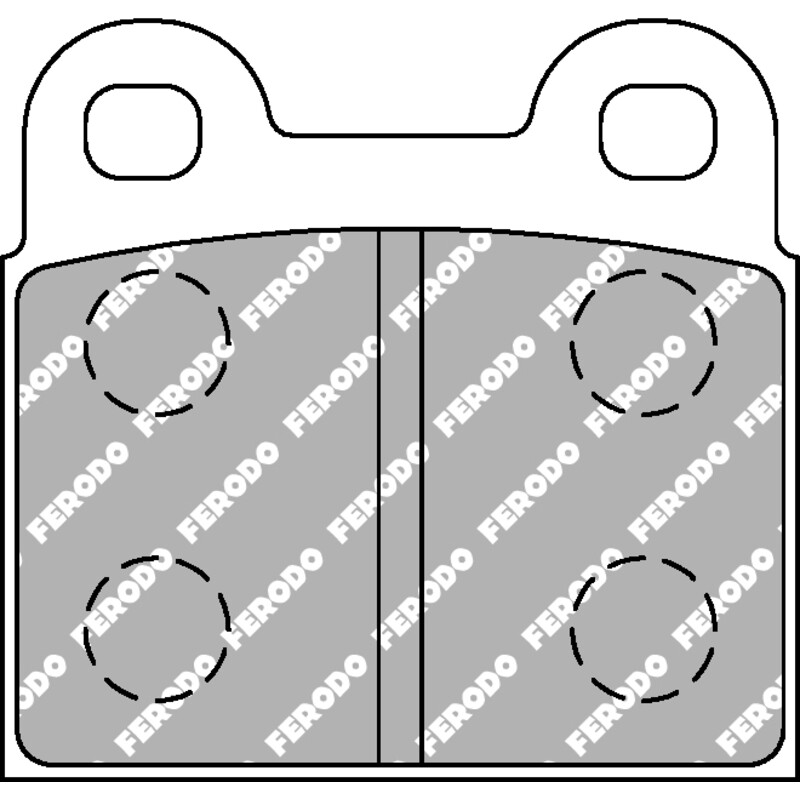 Ferodo DS2500 Front Brake Pads for NSU Spider (64-67)
