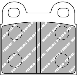 Ferodo DS2500 Rear Brake Pads for Porsche 356 (63-66)