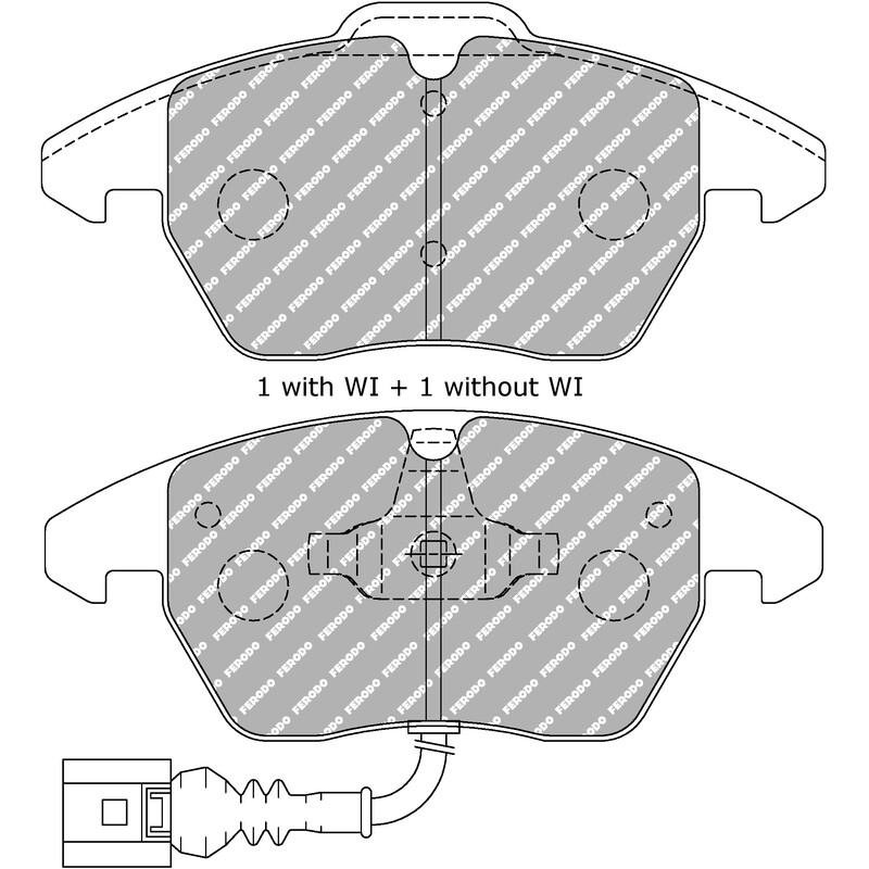 Ferodo DS2500 Front Brake Pads for VW Passat 3C2 (05-10)