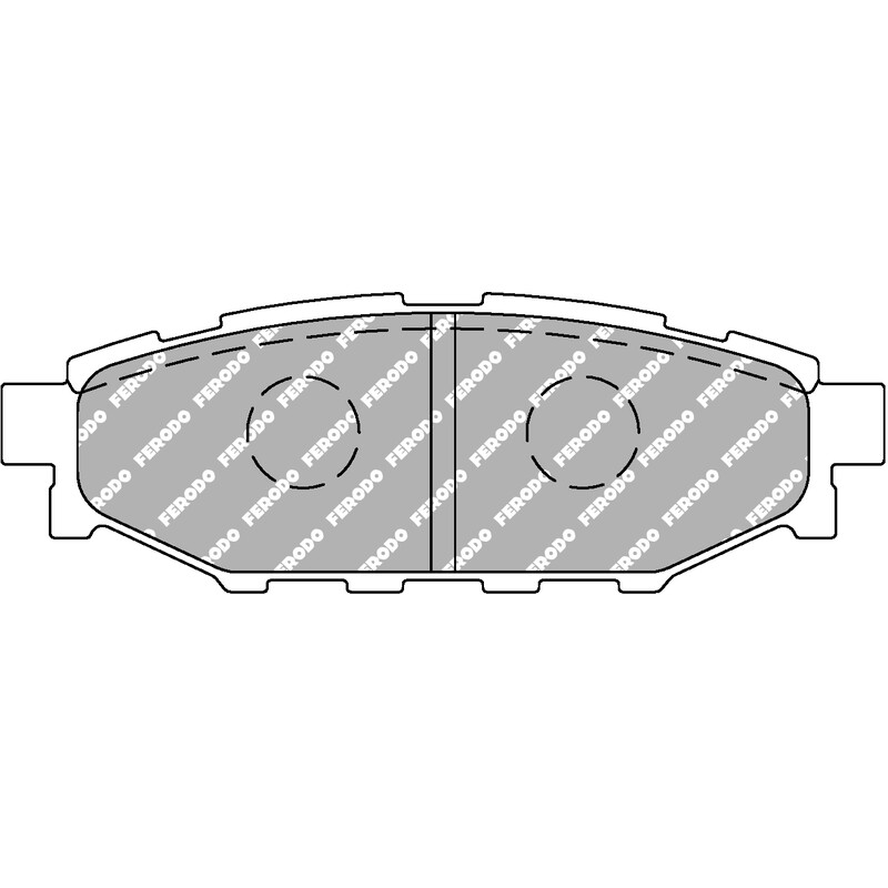 Ferodo DS2500 Rear Brake Pads for Subaru Impreza GH / GR / GV (2008+)