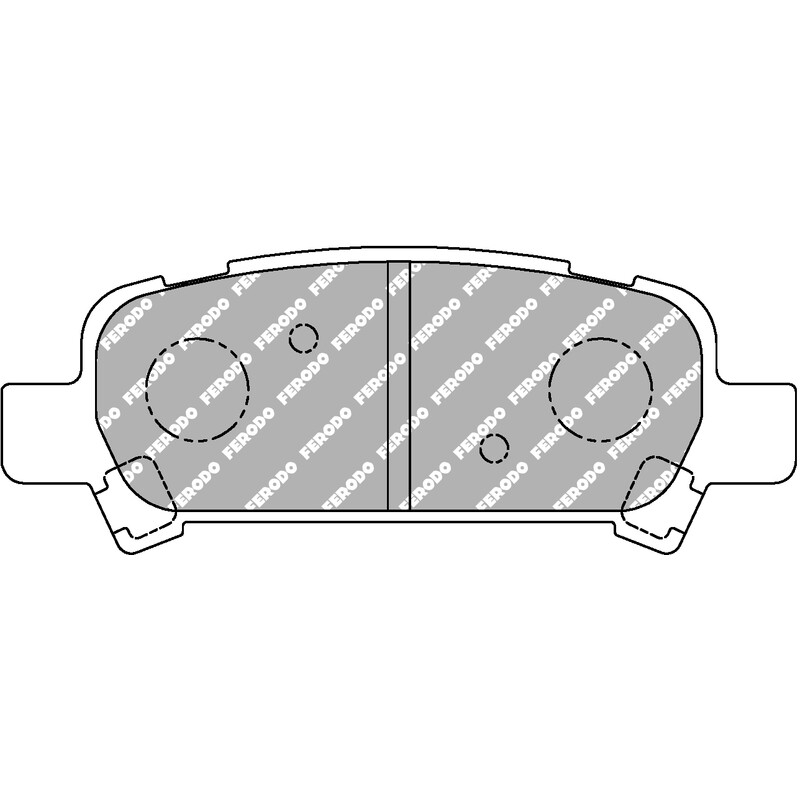 Ferodo DS2500 Rear Brake Pads for Subaru Impreza GC / GF (94-00)