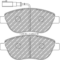 Ferodo DS2500 Front Brake Pads for Fiat Grande Punto (2005+)