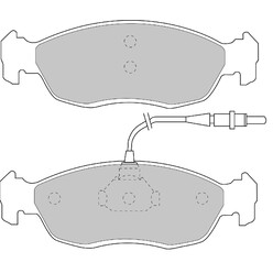 Ferodo DS2500 Front Brake Pads for Peugeot 106 (1994+)