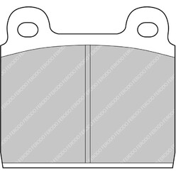 Ferodo DS3000 Front Brake Pads for Alfa Romeo Berlina 1750 (68-72)