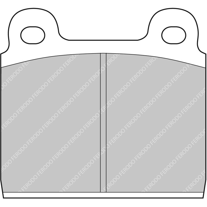 Ferodo DS3000 Front Brake Pads for Opel Admiral (64-73)